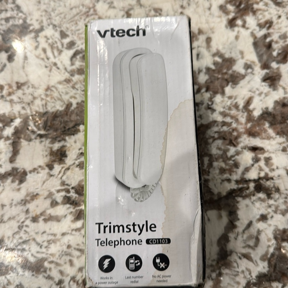 Brand new still in the box never had the tissue paper out of it vtech phone